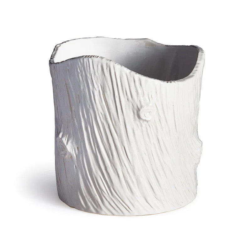Napa Modern Faux Bois Pot 8"