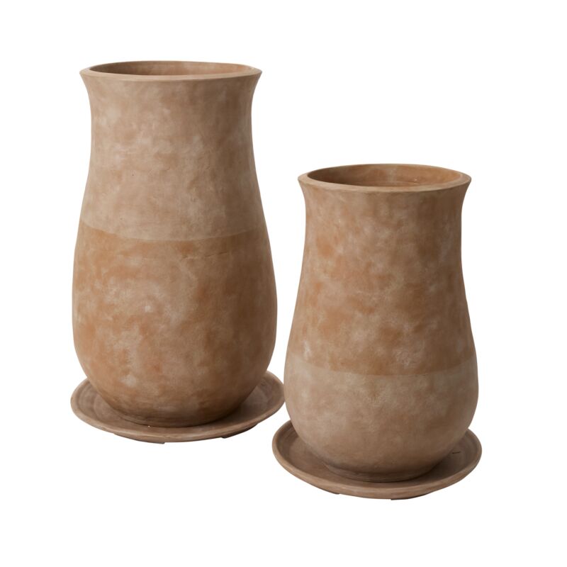 Corrales Planter Large w Saucer 24"x29"