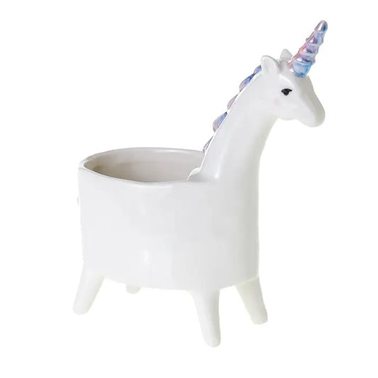 Lolly Unicorn Planter 5.75x3x7