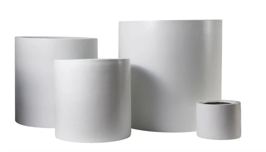 Zander Cylinder Planter Small - White
