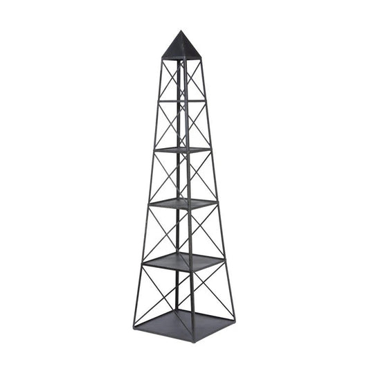 Stackable Antique Black Obelisk Display Stand