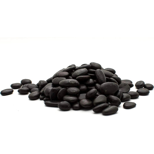 Black Polished Pebbles .4cuft