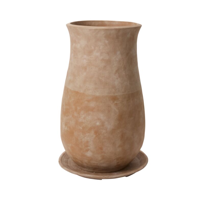 Corrales Planter Large w Saucer 24"x29"