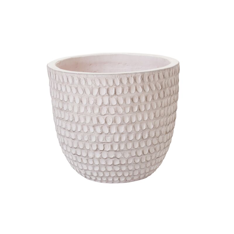 Nellie Pot Medium White 16.75"x15.5"